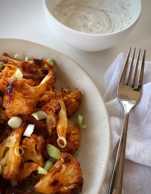 Sweet and Spicy BBQ Cauliflower Bites