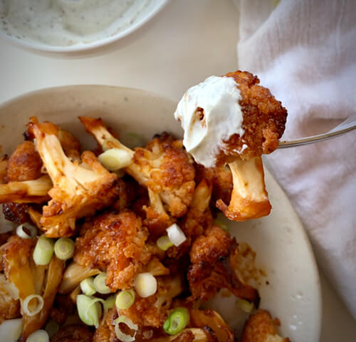 Sweet and Spicy BBQ Cauliflower Bites