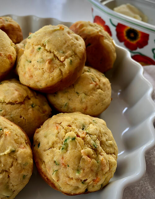 Zucchini Carrot Corn Muffins